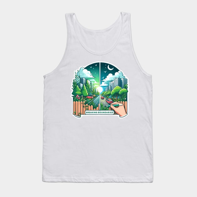 Beyond Borders: Embracing the Call to Decriminalize Nature Tank Top by STICKERSPRITZ